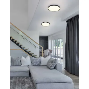 Globo Nielsen fekete-opál LED mennyezeti lámpa (GLO-41566-20S) LED 1 izzós IP20