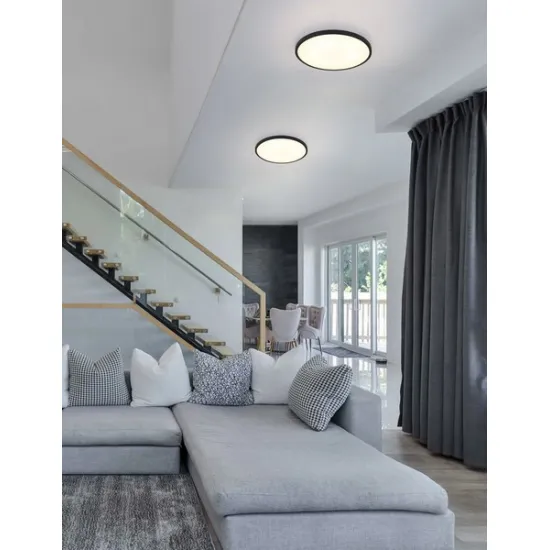 Globo Nielsen fekete-opál LED mennyezeti lámpa (GLO-41566-20S) LED 1 izzós IP20