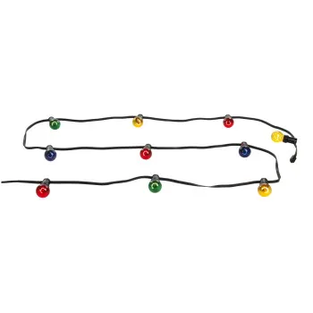 Globo Nirvana fekete-színes party fény (GLO-3400) E27 10 izzós IP44