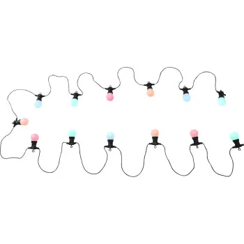 Globo Nirvana fekete-opál LED party fény (GLO-3401) LED 20 izzós IP44