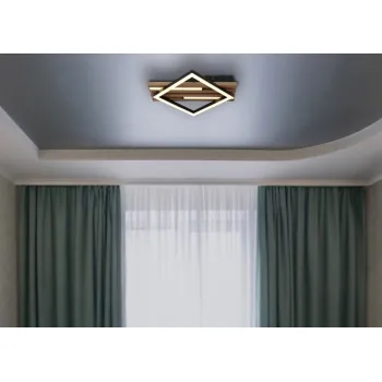 Globo Obrien fekete-fehér LED mennyezeti lámpa (GLO-67344D) LED 1 izzós IP20