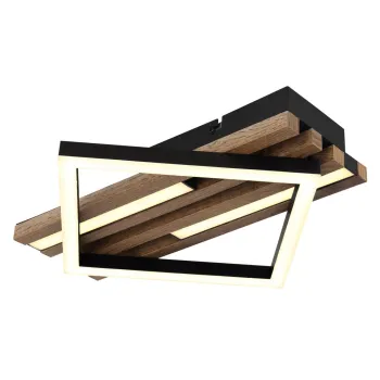 Globo Obrien fekete-fehér LED mennyezeti lámpa (GLO-67344D) LED 1 izzós IP20