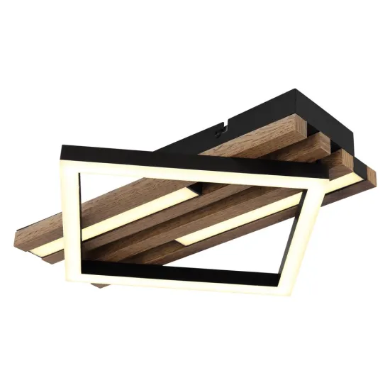 Globo Obrien fekete-fehér LED mennyezeti lámpa (GLO-67344D) LED 1 izzós IP20