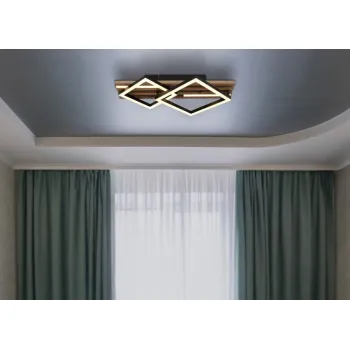 Globo Obrien fekete-fehér LED mennyezeti lámpa (GLO-67344D1) LED 1 izzós IP20