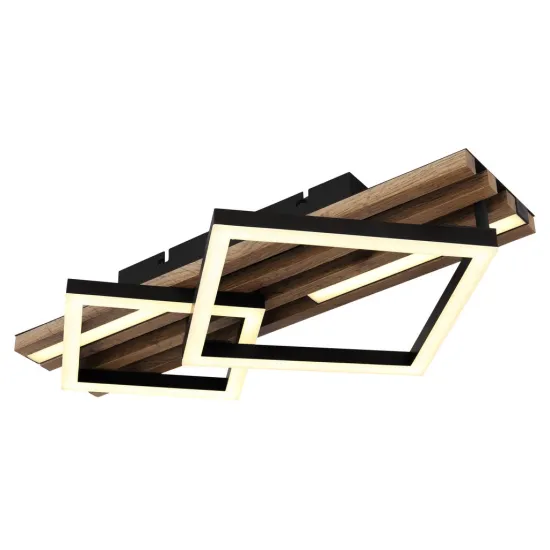 Globo Obrien fekete-fehér LED mennyezeti lámpa (GLO-67344D1) LED 1 izzós IP20