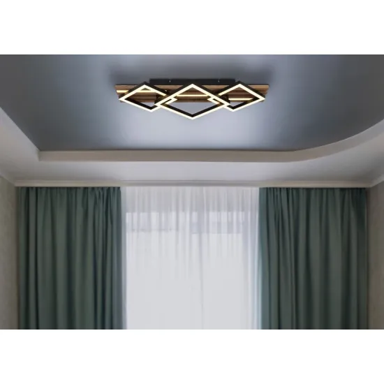 Globo Obrien fekete-fehér LED mennyezeti lámpa (GLO-67344D2) LED 1 izzós IP20