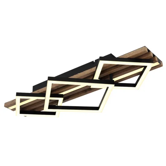 Globo Obrien fekete-fehér LED mennyezeti lámpa (GLO-67344D2) LED 1 izzós IP20