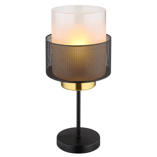 Globo Olga fekete-fehér asztali lámpa (GLO-15709T) E27 1 izzós IP20