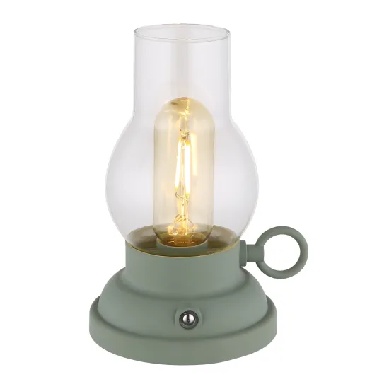 Globo Petro zöld-átlátszó LED asztali lámpa (GLO-58016B) LED 1 izzós IP20