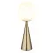 Globo Pinpal sárgaréz-opál asztali lámpa (GLO-21031M) E27 1 izzós IP20