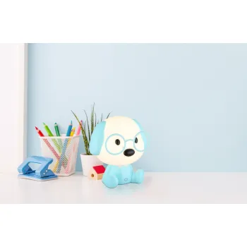 Globo Puppy kék gyerek LED asztali lámpa (GLO-21761B) LED 1 izzós IP20