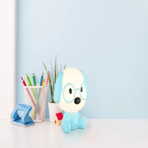 Globo Puppy kék gyerek LED asztali lámpa (GLO-21761B) LED 1 izzós IP20