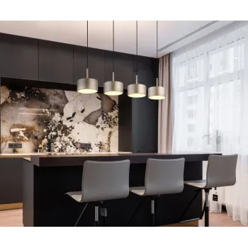 Globo Raymond fekete-pezsgő   LED függesztett lámpa (GLO-56964-4H) LED 1 izzós IP20