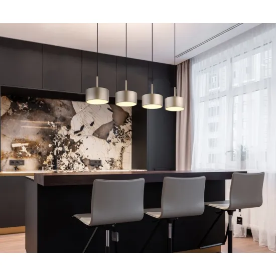 Globo Raymond fekete-pezsgő   LED függesztett lámpa (GLO-56964-4H) LED 1 izzós IP20