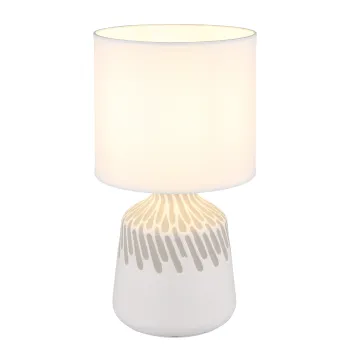 Globo Rela fehér asztali lámpa (GLO-21733W) E14 1 izzós IP20