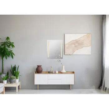 Globo Rivas króm-fehér LED tükrös fali lámpa (GLO-84032) LED 1 izzós IP20