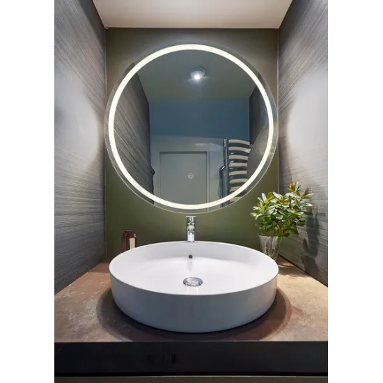 Globo Rivas króm-fehér LED tükrös fali lámpa (GLO-84034) LED 1 izzós IP20