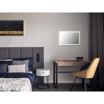 Globo Rivas króm-fehér LED tükrös fali lámpa (GLO-84036) LED 1 izzós IP20