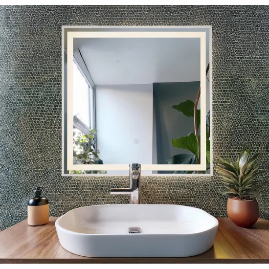 Globo Rivas króm-fehér LED tükrös fali lámpa (GLO-84037) LED 1 izzós IP20