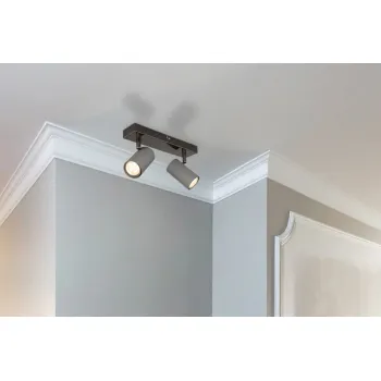 Globo Robby szürke mennyezeti spotlámpa (GLO-57911-2S) GU10 2 izzós IP20