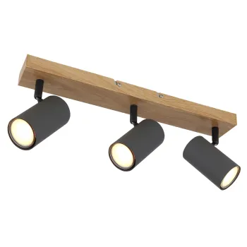 Globo Robby barna-szürke mennyezeti spotlámpa (GLO-57911-3G) GU10 3 izzós IP20