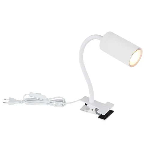 Globo Robby fehér csiptetős spotlámpa (GLO-57911KW) GU10 1 izzós IP20