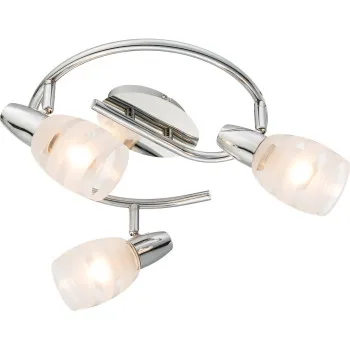 Globo Roy króm-fehér mennyezeti spotlámpa (GLO-54985-3) E14 3 izzós IP20