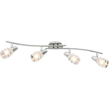 Globo Roy króm-fehér mennyezeti spotlámpa (GLO-54985-4) E14 4 izzós IP20