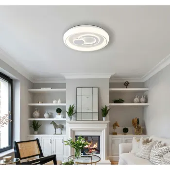 Globo Ruiz fehér-opál LED mennyezeti lámpa (GLO-48471) LED 1 izzós IP20