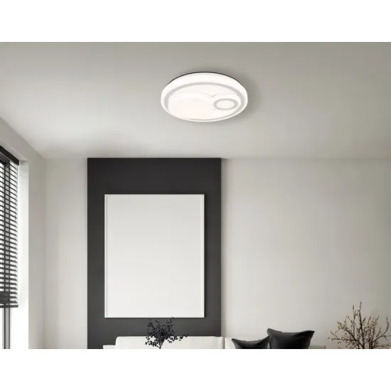 Globo Ruiz fehér-opál LED mennyezeti lámpa (GLO-48473) LED 1 izzós IP20