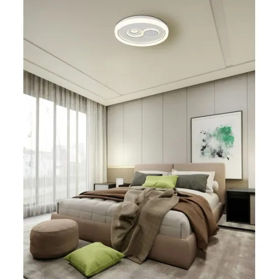 Globo Ruiz I fehér-opál LED mennyezeti lámpa (GLO-48470) LED 1 izzós IP20