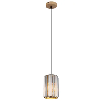 Globo Run barna-füstszínű  kristály függesztett lámpa (GLO-30220146) E27 1 izzós IP20