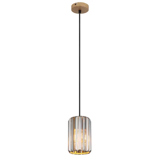 Globo Run barna-füstszínű  kristály függesztett lámpa (GLO-30220146) E27 1 izzós IP20