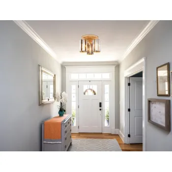 Globo Run barna-füstszínű  kristály mennyezeti lámpa (GLO-60220346) E27 3 izzós IP20