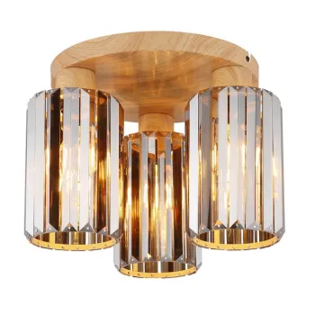 Globo Run barna-füstszínű  kristály mennyezeti lámpa (GLO-60220346) E27 3 izzós IP20