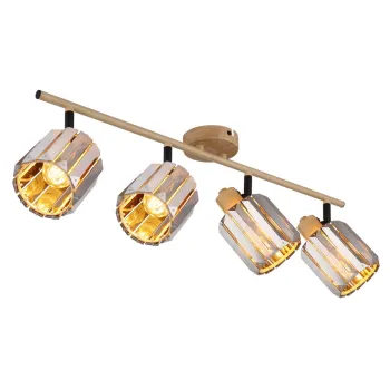 Globo Run barna-füstszínű  kristály mennyezeti lámpa (GLO-80040446) E14 4 izzós IP20