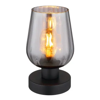 Globo Ryan fekete-füstszürke asztali lámpa (GLO-15627T) E27 1 izzós IP20