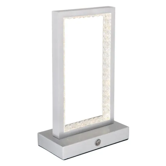 Globo Samega szürke-átlátszó LED asztali lámpa (GLO-24008A) LED 1 izzós IP20