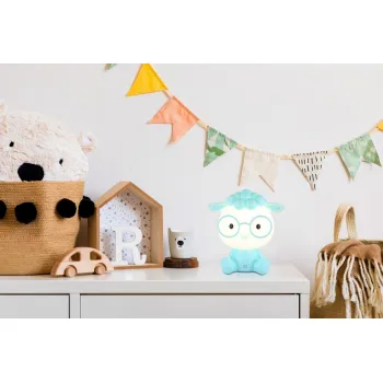 Globo Sheepy kék gyerek LED asztali lámpa (GLO-21760B) LED 1 izzós IP20