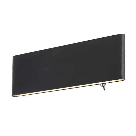 Globo Siegfried fekete LED fali lámpa (GLO-41751-8B) LED 1 izzós IP20