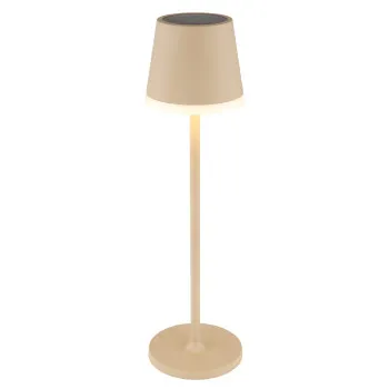 Globo Solar homokszínű LED kültéri asztali lámpa (GLO-36637S) LED 10 izzós IP44