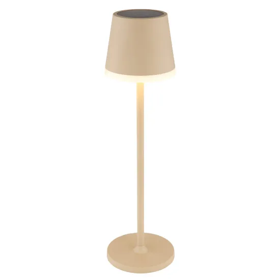 Globo Solar homokszínű LED kültéri asztali lámpa (GLO-36637S) LED 10 izzós IP44