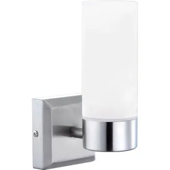 Globo Space nikkel-opál fürdőszobai fali lámpa (GLO-7815) E14 1 izzós IP44