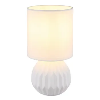 Globo Sylas fehér asztali lámpa (GLO-21730W) E14 1 izzós IP20