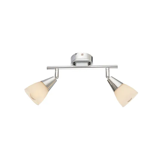 Globo Tadeus króm-opál mennyezeti spotlámpa (GLO-54919-2) E14 2 izzós IP20