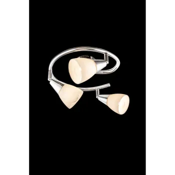 Globo Tadeus króm-opál mennyezeti spotlámpa (GLO-54919-3) E14 3 izzós IP20