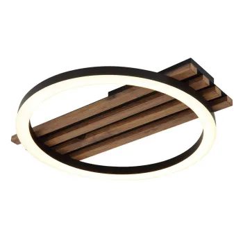 Globo Tisha fekete-barna LED mennyezeti lámpa (GLO-67353D1) LED 1 izzós IP20