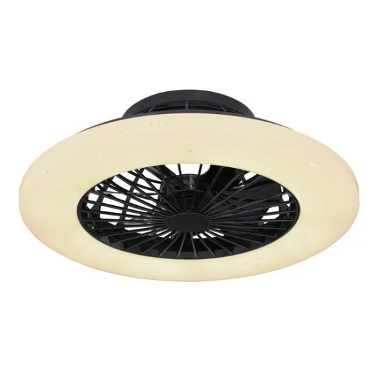 Globo Travo fekete-opál LED mennyezeti ventilátor (GLO-03628B) LED 1 izzós IP20