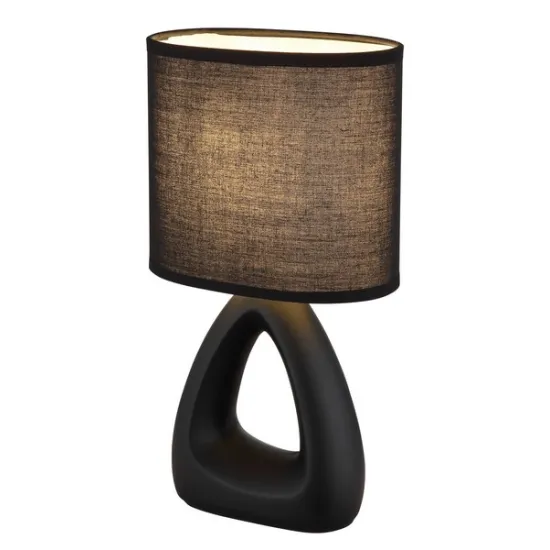 Globo Triangle fekete asztali lámpa (GLO-21731S) E14 1 izzós IP20