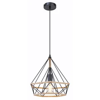 Globo Ulleu fekete-barna függesztett lámpa (GLO-69029) E27 1 izzós IP20